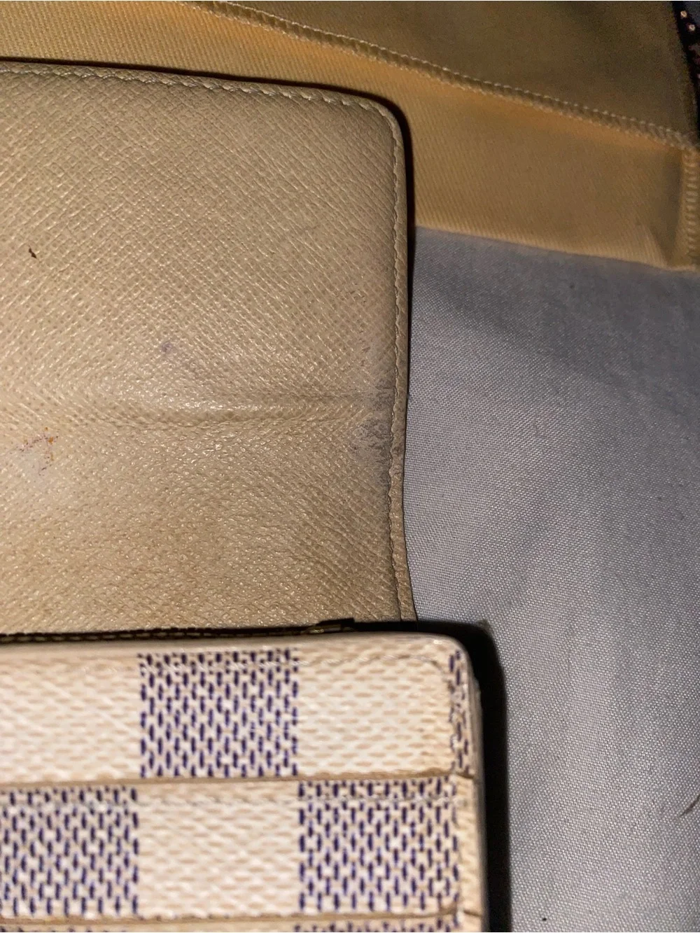 Louis Vuttion Azure Wallet w/ Chain